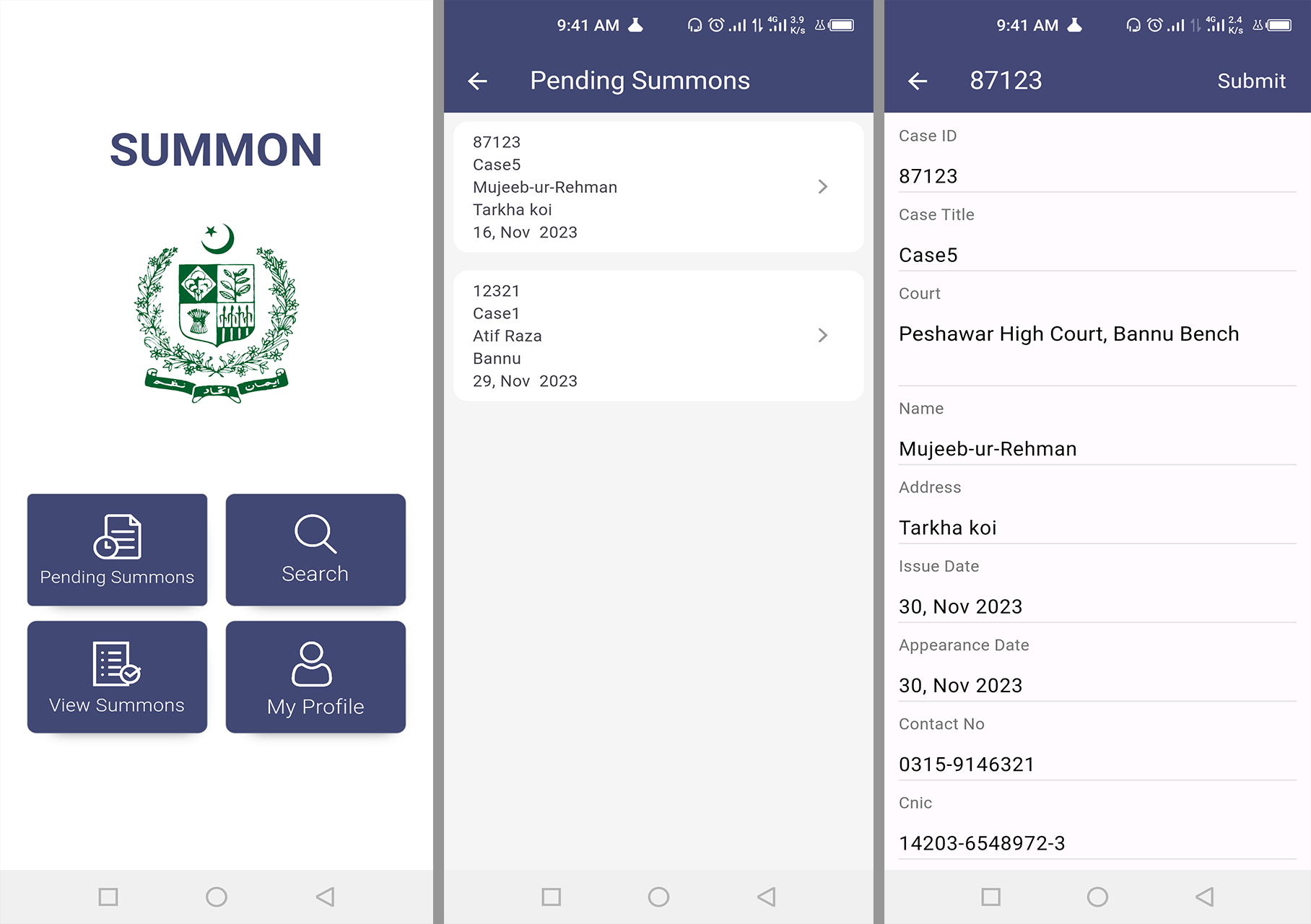 Summon App Demo