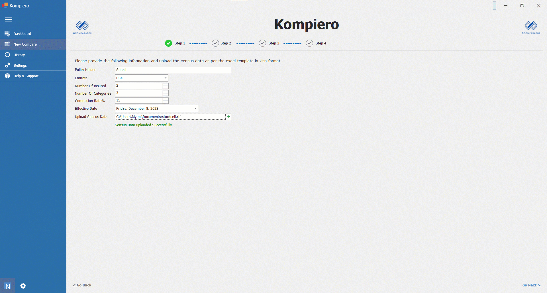 Kompairo Demo